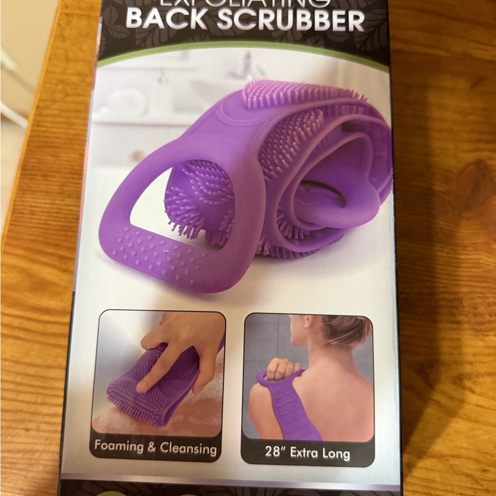 Never Used - New in Box Purple Exfoliating Back Scrubber